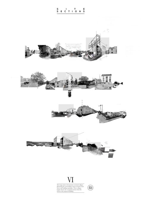 Site Map Collage Architecture, Transect Drawing Architecture, Site Illustration Architecture, Architectural Mapping Diagram, Site Analysis Graphics, Site Collage Architecture, Architecture Massing Concept, Architecture Board Layout Horizontal, Architectural Collage Concept