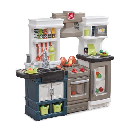 Metro Kitchen, Modern Kitchen Set, Toy Kitchen Accessories, Cook Kitchen, Kitchen Sets For Kids, Glass Refrigerator, Play Kitchen Sets, Spice Bottles, Kitchen Stove