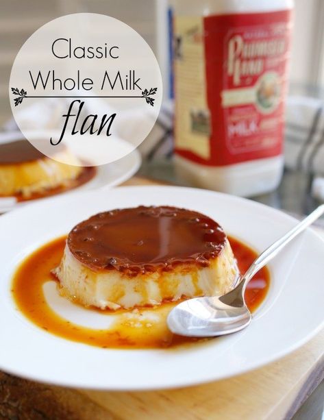 Classic Whole Milk Flan recipe - only 5 ingredients and super easy to make | Jordan's Easy Entertaining Easy Desserts To Impress, Caramel Flan Recipe, Desserts To Impress, Flan Recipes, Simple Dessert Recipes, Mexican Flan, Easy Impressive Dessert, Flan Dessert, Diy Picnic