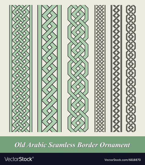 Ornament Vector, Tooling Patterns, Frame Border Design, Islamic Patterns, Mandala Design Pattern, Celtic Patterns, Mandala Art Lesson, Islamic Art Pattern, Pola Sulam