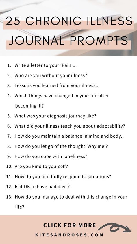 Here are the journal prompts for the chronically ill, which will help you cut through the noise of stigma and denial. #journaling #journalprompts #chronicillness #personalgrowth Growth Journal, Start Journaling, Journal Questions, Gratitude Journal Prompts, Spiritual Journals, Writing Therapy, For Journal, Love Journal, Health Journal