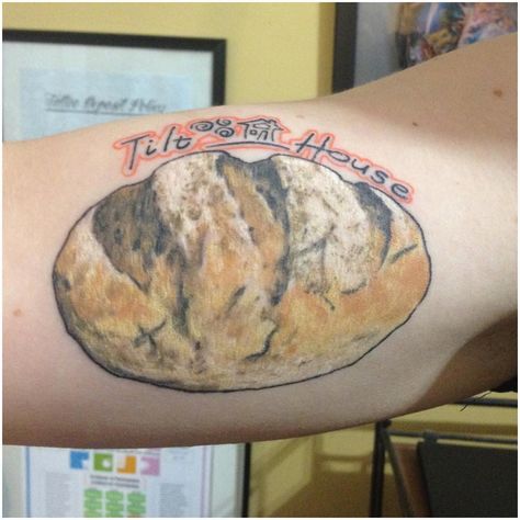 Gabby Power on Instagram: “Healed Sourdough loaf for Denise, tattooed by me, baked by Denise... Available @tilthouse bakery!! #baking #bread #loaf #biceptattoo…” Sourdough Loaf, Bicep Tattoo, Bread Loaf, Signature Ideas, Baking Bread, Room Ideas Bedroom, Image Search, Tattoo Ideas, Bread