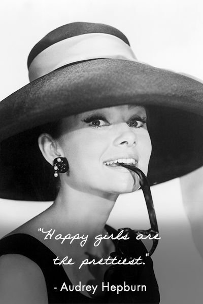 Audrey Hepburn - Happy Girls are the Prettiest! Happy Girls Are The Prettiest, Audrey Hepburn Quotes, Birthday Girl Quotes, Audrey Hepburn Style, Hepburn Style, Celebration Quotes, Beauty Quotes, Fashion Quotes, Audrey Hepburn