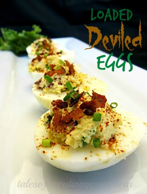 Delicious Loaded Deviled Eggs | Tales of a Ranting Ginger Savory Deviled Eggs, Loaded Deviled Eggs, Thanksgiving Deviled Eggs, Perfect Deviled Eggs, Southern Deviled Eggs, Deviled Eggs Recipe Easy, Devilled Eggs Recipe Best, Deviled Eggs Recipe Classic, Eggs Recipes