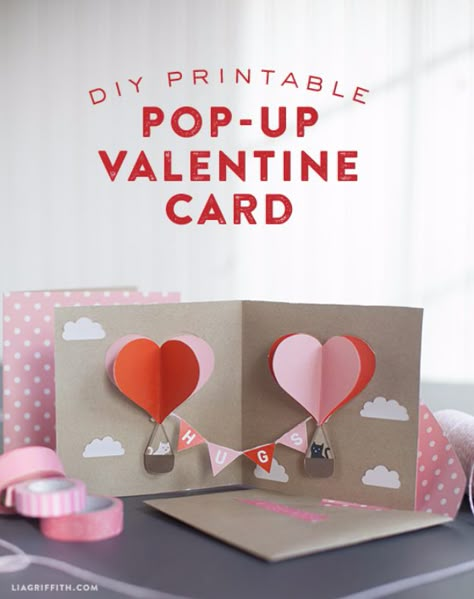 DIY Valentines Day Cards - DIY Valentine Pop Up Card - Easy Handmade Cards for Him and Her, Kids, Freinds and Teens - Funny, Romantic, Printable Ideas for Making A Unique Homemade Valentine Card - Step by Step Tutorials and Instructions for Making Cute Valentine's Day Gifts http://diyjoy.com/diy-valentines-day-cards Easy Diy Valentine's Day Cards, Valentines Day Cards Diy, Valentines Day Gifts For Him Diy, Diy Valentines Day Gifts For Him, Homemade Valentine, Gifts For Him Diy, Diy Valentines Cards, Simple Cards Handmade, Valentines Gift Ideas