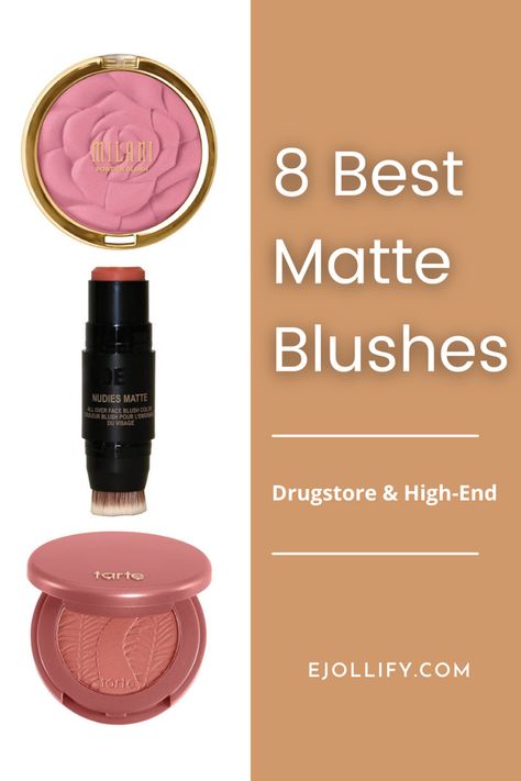 8 Best Matte Blush For a Natural Makeup Look • 2022 Best Powder Blush, Best Blush For Fair Skin, Blush Drugstore, Peach Blush Makeup, Best Drugstore Powder, Natural Blush Makeup, Best Drugstore Blush, Milani Rose Powder Blush, Drugstore Blush