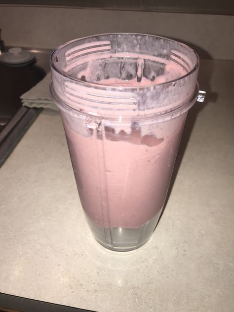 Frozen strawberries, banana, grapes, Greek yogurt, milk One Of Us Is Lying, Tumbler Pictures, Strawberry Drinks, Yogurt Milk, Tv One, Gym Photos, Homemade Drinks, Frozen Strawberries, College Apartment