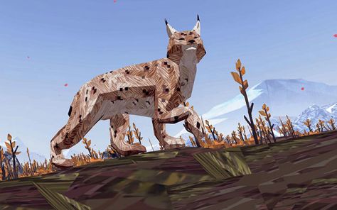 Shelter Game, Rare Albino Animals, The Long Dark, Woodland House, Anime Screencaps, Penguins Of Madagascar, Albino Animals, Polygon Art, Big Cats Art