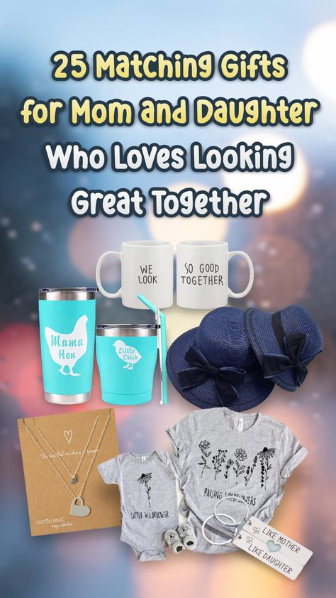 we have curated 25 thoughtful ideas of matching gifts for mom and daughter who would love to look great together. The following items are full of sweet and unique pairs that will perfectly show the love between the two. Mom And Daughter Gift Ideas, Mom Wine Glass, Summer Hats Beach, Wine Mom, Matching Socks, Mother Daughter Gifts, Teen Daughters, Teenage Daughters, Mom And Daughter