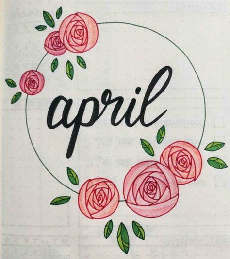 April Drawing Ideas, Bullet Journal Abril, April Spread, Journal April, April Bullet Journal, Bullet Journal Month, Cactus Juice, Bullet Journal 2020, Bullet Journal 2019