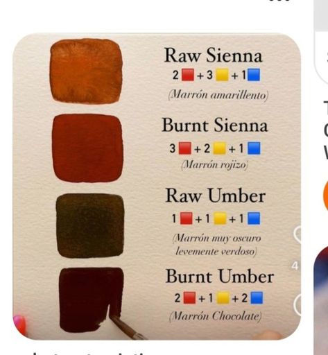 How To Make Burnt Sienna Color, Skin Color Paint, Printmaking Tools, Burnt Orange Paint, Color Theories, Mixing Paint Colors, Color Theory Art, Paint Crafts, Color Mixing Chart