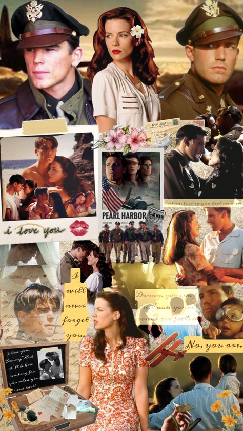 Danny: Have you ever seen Pearl Harbor at sunset? Evelyn: Of course. Danny: Well…from the air? #pearlharbor #pearlharbormovie #movies #benaffleck #joshhartnett #katebeckinsale #aesthetic Pearl Harbour Movie, Rafe Mccawley, Josh Hartnett Pearl Harbor, Pearl Harbor Movie, I Love You Dear, Josh Hartnett, Chick Flicks, Aesthetic Shoes, Pearl Harbor