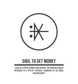 Sigil For Evil Eye, Sigil For Wish Fulfillment, Money Sigils Witchcraft, Sigil For Attracting Money And Wealth, Money Sigil Symbol, Sigil For Luck And Money, Sigils For Love, Power Sigil, Luck Rune