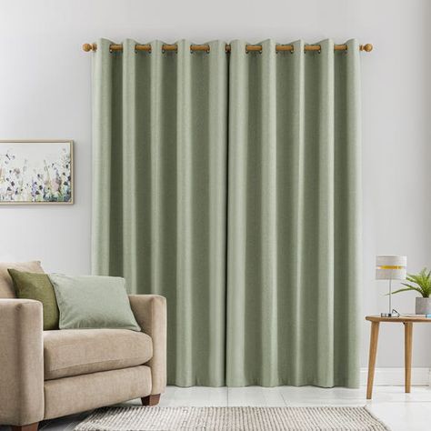 Green Curtains Bedroom, Smart Curtains, Sage Green Curtains, Matt Fabric, Curtains Dunelm, Cosy Blanket, Sage Green Bedroom, Eyelet Curtains, Green Curtains