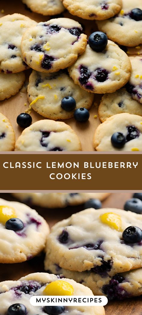 Indulge in the taste of summer with Classic Lemon Blueberry Cookies! 🍋💙 Soft and zesty, these cookies are bursting with juicy blueberries and refreshing lemon flavor. A perfect treat for any sunny day or special occasion! #lemonblueberrycookies #summerbaking #cookiecravings #myskinnyrecipes Best Ever Blueberry Cookies, Blueberry Lemon Sugar Cookies, Blueberry Cookies Easy, Blueberry Lemon Cookies, Delicious Discoveries, Lemon Blueberry Cookies, Cinnamon Swirl Banana Bread, Peanut Butter Blossom Cookies, Lemon Cookies Recipes