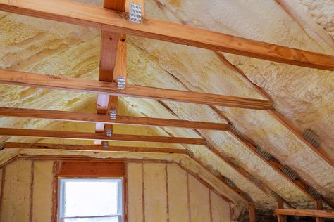 How Much Does It Cost To Insulate an Attic? Insulate Attic, Crawl Space Insulation, Unfinished Attic, Cellulose Insulation, Installing Insulation, Loft Insulation, Spray Insulation, Attic Insulation, Home Insulation