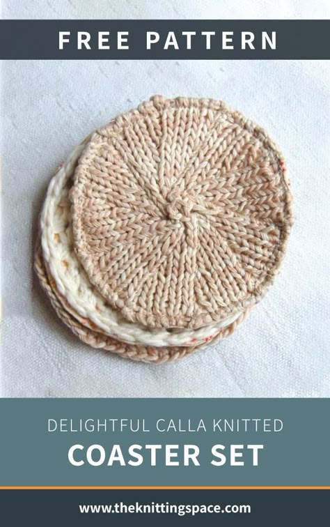 Craft a set if these knitted coasters, ideal as a practical handmade house warming present. This easy knitting project is ideal for beginner knitters. Discover over 3,500 free knitting patterns at theknittingspace.com #knitpatternsfree #easyknittingpatterns #knittingforbeginners #fallknittingpatterns #fallknittingprojects #fallstyle #fallcrafts #fallaesthetic #handmadegifts #DIY Knitted Coasters, Knit Coaster, Fall Knitting Patterns, Handmade House, Easy Knitting Projects, Start Knitting, Beginners Knitting, Easy Knitting Patterns, Beautiful Knitting