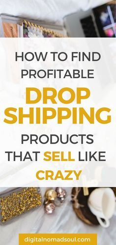 One of the most popular ways to make money from home is to sell products on your very own online store. Drop shipping is a retail system, that doesn't require much investment or experience. However, it is essential that you pick the right products. This guide teaches you everything you need to know about profitable dropshipping products that will sell like crazy. #dropshipping #entrepreneur #workfromhome #digitalnomad #onlineshop #stayathomemom Dropshipping For Beginners, Drop Shipping Products, Dropshipping Tips, Dropshipping Suppliers, Shopify Business, Product Research, Dropshipping Products, Shipping Products, What To Sell