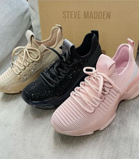 Sparkle Sneakers, Steve Madden Sneakers, Dior Fashion, Diy Life, Dream Shoes, Steve Madden Shoes, Casual Sneakers, Shoe Collection, Steve Madden