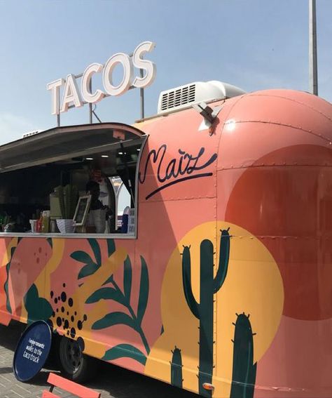 Jinx Merch, Small Food Truck, Mexican Food Truck, Kombi Food Truck, Food Truck Design Interior, Food Truck Party, Foodtrucks Ideas, Taco Food Truck, Taco Food