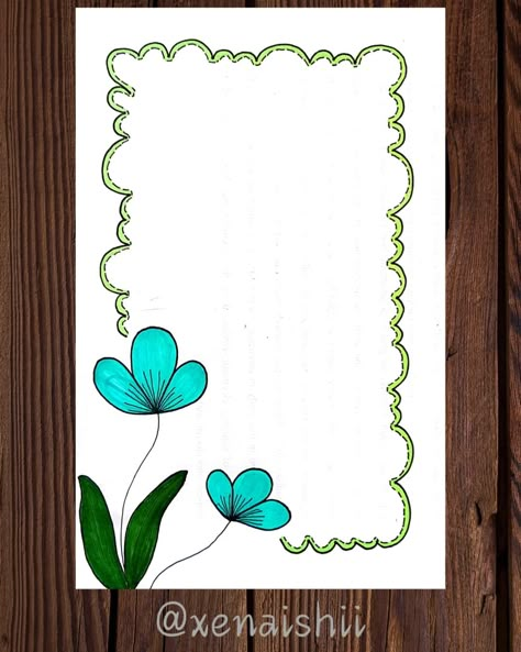 Social Project Border Design, Border Design With Black Pen, First Page Border Design For Project, Social Design Project, Border Design For Social, Border Design Ideas Drawing, Namaz Planner, Cute Page Borders Design, Project Designs Border