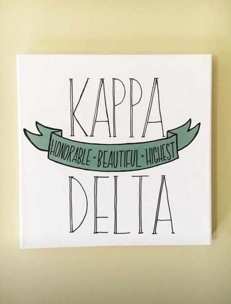 ☆pinterest | @brookehoer☆ Adpi Aesthetic, Kappa Delta Canvas, Big Little Paintings, Kappa Delta Crafts, Phi Mu Crafts, Little Gifts Sorority, Big Little Canvas, Sorority Themes, Sorority Art