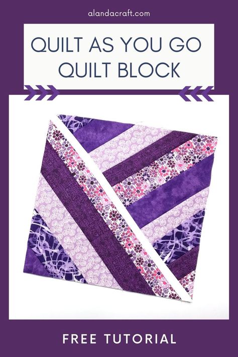 Free Quilt As You Go Table Runner Patterns, Strip Quilts Ideas Fabric Scraps, Connecting Quilt As You Go Blocks, Qayg Table Runner, What Is Quilt As You Go, Sew As You Go Quilt Blocks, Quit As You Go Quilt Blocks, Quilt As You Go Strip Quilt, Scrappy Quilt As You Go