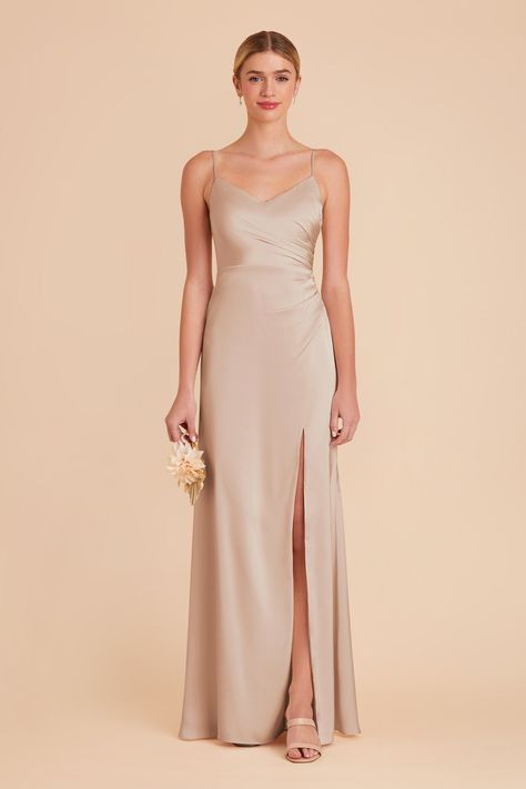 Catherine Taupe Matte Satin Mermaid Bridesmaid Dress | Birdy Grey Taupe Bridesmaid, Taupe Bridesmaid Dresses, Satin Bridesmaid Dress, Mermaid Bridesmaid, 2025 Wedding, Bond Girl, Birdy Grey, Mermaid Bridesmaid Dresses, Satin Bridesmaid Dresses