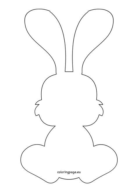 How To Make Easter Bunny, Rabbit Template, Rabbit Template Free Pattern, Bunny Template Printable Free Pattern, Easter Bunny Template, Easter Templates Printables, Easter Templates, Bunny Templates, Easter Bunny Crafts