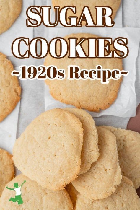 This vintage recipe from the Healthy Home Economist is amazing! It is a sugar cookie recipe from the 1920s, that is so easy to make. It is perfect to bake up for your friends and family. If you love old-fashioned desserts, then this recipe is for you! Try these sugar cookies today! Vintage Sugar Cookie Recipe, Old Fashioned Sugar Cookie Recipe, 1920s Food, Old Fashioned Sugar Cookies, Sugar Cookie Recipe, Kinds Of Desserts, Cookie Time, Easy Cookie Recipes, Sugar Cookies Recipe