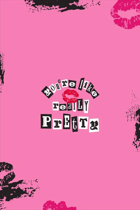 "You're like really pretty" Mean Girls quote typography design. Inspired by the cover of the Burn Book. So fetch! By Monica Hampton Design. #meangirls #burnbook #design #meangirlsquoteart #graphicdesign Burn Book Aesthetic, Meangirls Burnbook, Mean Girls Birthday, Mean Girls Theme, Quote Typography Design, Mean Girls Party, Mean Girls Burn Book, Mean Girls Aesthetic, You're Like Really Pretty