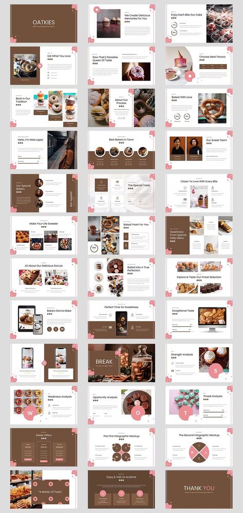 Bakery Cake Shop Google Slides Template | Presentation slides templates, Google slides, Google slides template Bakery Presentation Design, Baker Portfolio, Bakery Portfolio, Google Slides Aesthetic, Bakery Template, School Necessities, Slide Presentation Template, Bakery Business Plan, Slideshow Design