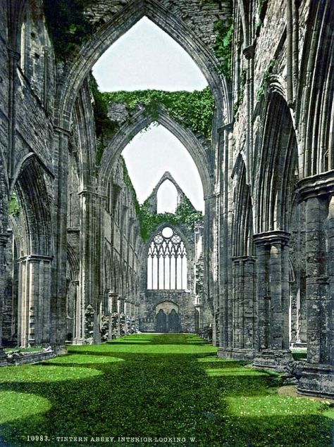 12 Stunningly Beautiful Ruined Abbeys & Churches Tintern Abbey, Abbey Wedding, Henry Iv, Beautiful Ruins, John Piper, Cathedral Church, Ancient Architecture, Place Of Worship, Old Building