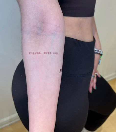 Cogito Ergo Sum Tattoo, Meaningful Tattoos For Women Symbols, Date Of Birth Tattoos Ideas Fonts, Tattoos For Women Symbols, Letters For Tattoos, Date Of Birth Tattoos Ideas, Word Tattoos For Men, Date Of Birth Tattoos, Birth Tattoos