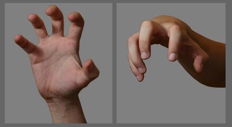 Hand In Claw Pose, Claws Hands Drawing, Hand Claws Reference, Claws Out Pose, Clawed Hands Drawing Reference, Limp Wrist Hand Reference, Claw Drawing Hands, Hand Clawing Reference, Rawr Hands Pose