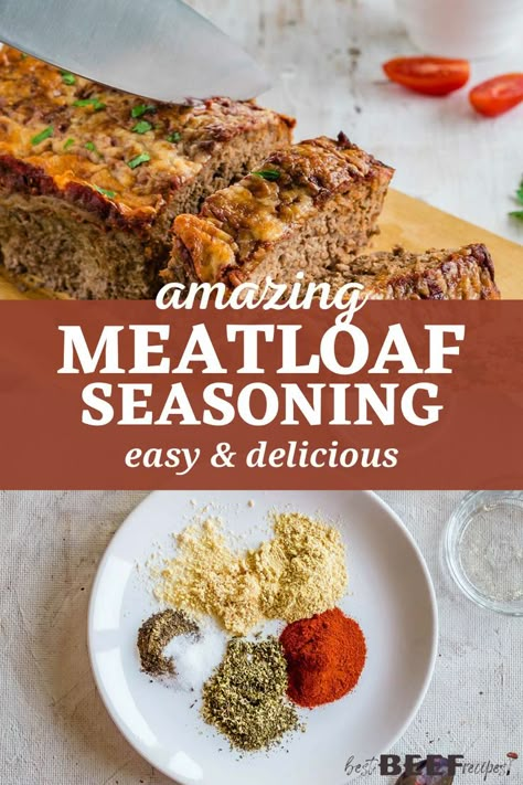 Homemade Meatloaf Seasoning, Meatloaf Seasoning Recipe, Meatloaf Spices, Amazing Meatloaf, Ground Beef Meatloaf, Meatloaf Seasoning, Moist Meatloaf, Gluten Free Crock Pot Recipes, Meatloaf Mix