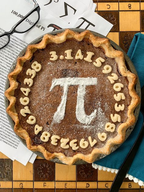 Different Types Of Pie, Pi Day Pie, Circumference Of A Circle, National Pie Day, Creative Pies, Chocolate Chess Pie, Chocolate Chip Pie, Types Of Pie, Chess Pie