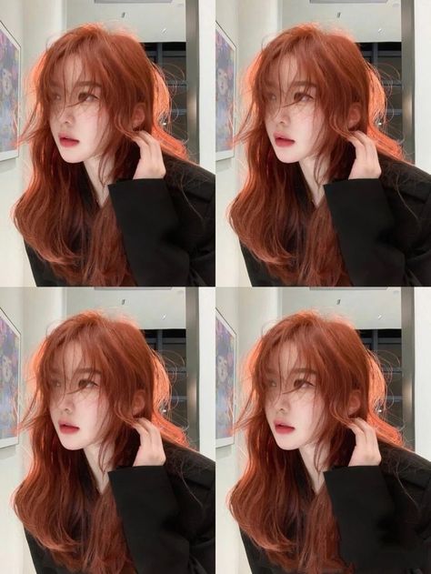 Hairstyle 2022, Korean Hair Color, Hair Color Underneath, Red Hair Inspo, Gorgeous Hairstyles, Ginger Hair Color, Pretty Hair Color, Haircuts For Medium Hair, Hair Up Styles