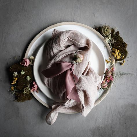 Silk & Willow on Instagram: “TAUPE. The magical neutral. Natural colors have a way of adapting to their surroundings (sounds weird, but plant dyes are “living color”…” Table Setting Design, Plant Dyes, Silk Dyeing, Naturally Dyed, Cotton Napkins, Silk Ribbon, Earthy Tones, Napkins Set, Natural Texture