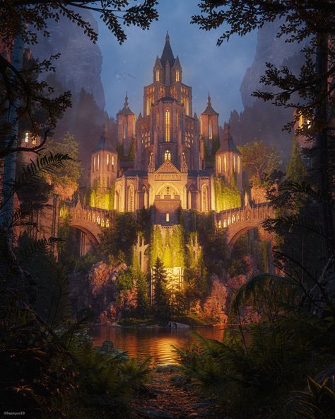 Elven City, Castle Aesthetic, Castle Art, Fantasy City, Fantasy Castle, Fantasy Story, Fantasy Setting, Fantasy Places, Fantasy Novel