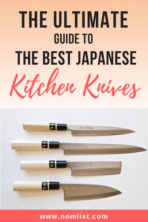 The Ultimate Guide to Best Japanese Kitchen Knives – every kind you’ll need! - NomList Japanese Steak, Sushi Sushi, Best Kitchen Knives, Japanese Kitchen Knives, Japanese Chef, Japanese Kitchen, Japanese Sushi, Boning Knife, Japanese Cooking