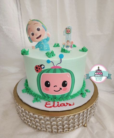 Cocomelon Cake, Boy Cakes, Birthday Cake For Cat, Baby First Birthday Cake, 1 Year Birthday, Party Deco, Creative Birthday Cakes, Creative Birthday