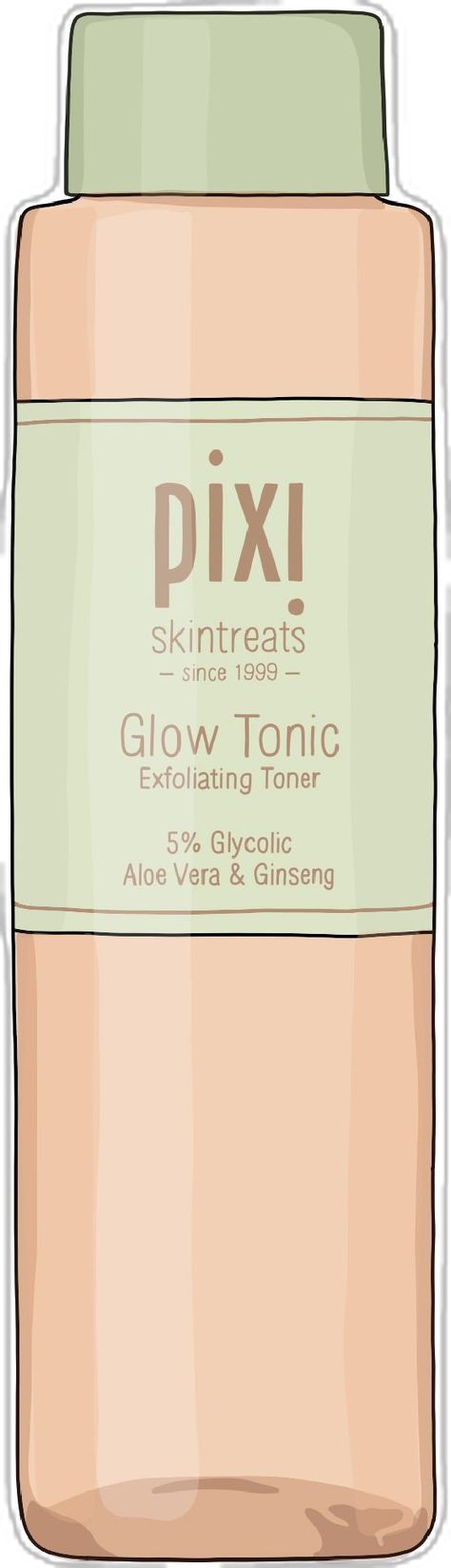 Pixi Glow Tonic, Glow Tonic, Exfoliating Toner, Toner, Aloe Vera, Hello Kitty, Kitty, Collage, Pins