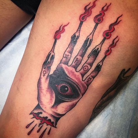 Hand of Glory by Heather Bailey (@ cathedraloftears) Hand Of Glory, Heather Bailey, Skull Tattoo, Tatting, Heathers, Instagram Post, Tattoos, Instagram Posts, On Instagram