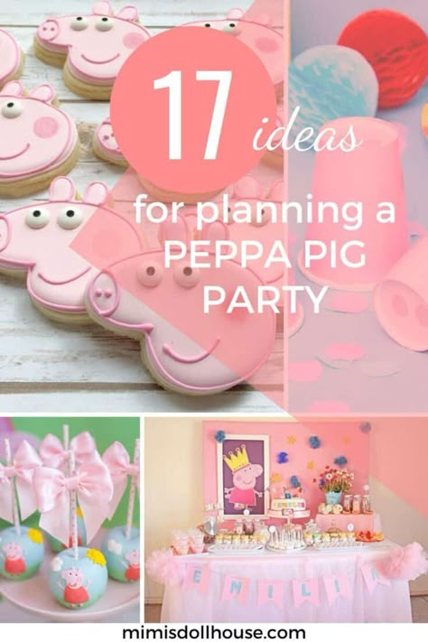 Peppa Pig Two Year Old Party, Peppa Birthday Invitations, Peppa Pig Birthday Party Centerpieces, Peppa Pig Party Activities, Peppa Pig Centerpiece Ideas Diy, Peppa Pig Snack Ideas, Peppa Pig Birthday Games, Peppa Pig Bday Party, Peppa Pig Birthday Decoration Ideas