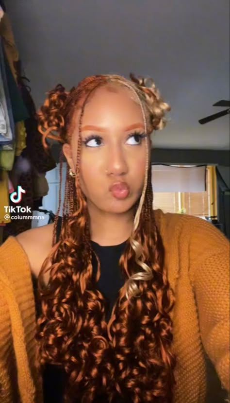 Ginger Blonde Hair, Tan Skin Blonde Hair, Twisted Hair, Blonde Box Braids, Goddess Braids Hairstyles, Blonde Braids, Box Braids Hairstyles For Black Women, Cute Braided Hairstyles, Braids Hairstyles Pictures