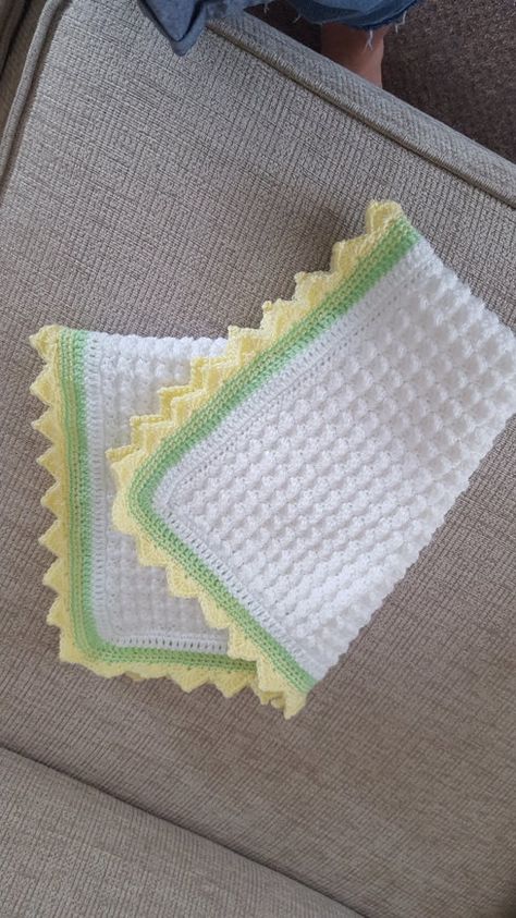 Crochet baby blanket crochet project by Elizabeth B | LoveCrafts Pink Baby Blanket, Baby Scarf, Universal Yarn, Crochet Embroidery, Christmas Knitting Patterns, Embroidery Cross Stitch, Baby Shower Cupcakes, Crochet Baby Blanket, Embroidery Cross