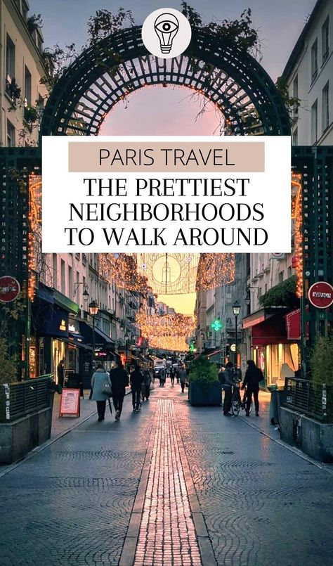 Discover the best neighborhoods in Paris to stay, walk around and visit when traveling to Paris for the first time! From the Buttes-Chaumont to Le Marais, discover here the cutest places to visit in Paris and the prettiest streets in Paris! best things to do in paris france | free things to do in paris | paris travel guide | paris travel bucket list | most romantic places in paris for couples | best neighborhoods in paris for families | travel to paris with kids travel guide france trip Best Shopping Areas In Paris, Best Streets In Paris, Paris Must Do List, Paris Cafes To Visit, What To Visit In Paris, Best Places To Visit In Paris, Nice Travel Guide, Paris Non Tourist, Visiting Paris For The First Time