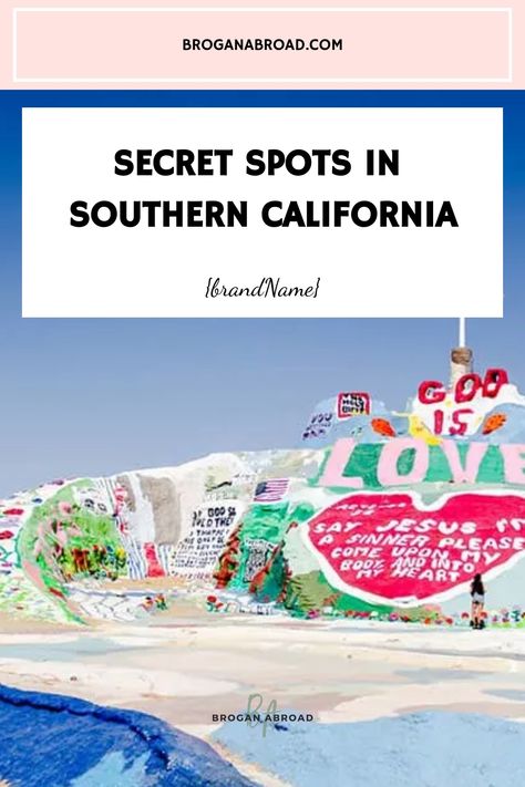 Embark on a journey to uncover the secret spots of Southern California. Explore hidden wonders and lesser-known gems throughout SoCal. From hidden beaches to off-the-beaten-path trails, discover the magic of Southern California's hidden treasures. Southern California Hikes, Santa Cruz Island, Salvation Mountain, Sea Cave, Channel Islands National Park, Santa Ynez Valley, Santa Ynez, Hidden Beach, Catalina Island