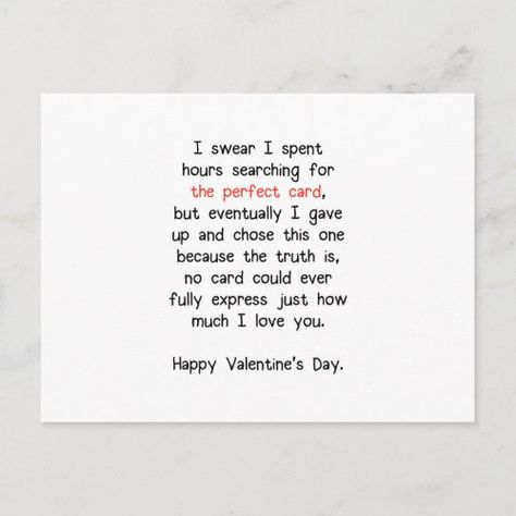 The Perfect Valentine's Day Card for $2.10 - Valentine's Day Valentines Letter To Boyfriend Note, Valentine Letter To Boyfriend, Valentines Day Notes For Him, Valentines Letter To Boyfriend, Valentines Day Poems For Him, Valentines Day Letter For Him, Valentine Cards For Boyfriend, Valentines Card Message, Bae Birthday